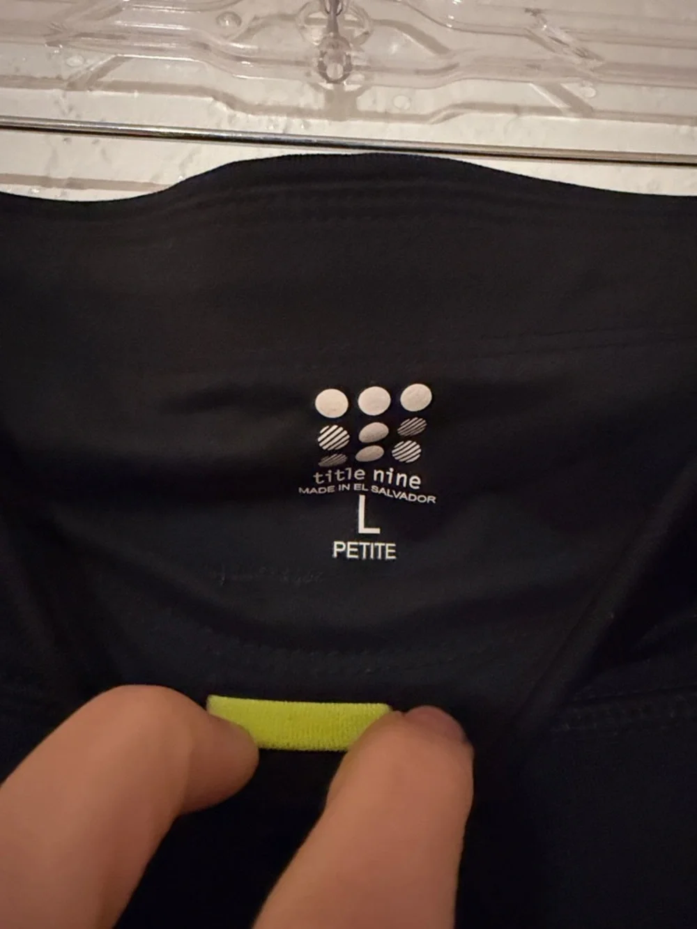 Title Nine Crash Tights Fleece Performance Leggings Pockets Reflective Petite - Picture 2 of 6